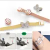 925 Silver Fit Pandora Charme 925 Bracelet Color Bread Charms Heart Daisy Flower Flower Charms Set Pingente Diy Fine Mertes