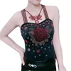 women's sport camis femme sexy s ole woman bling shiny gemstones tanks tops paded 220318