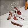 靴アミナムアディサンダルレディースファッション品質ラインストーンアンクルストラップドレスシューズ女性パンプス高級デザイナー本革 10 センチメートルハイヒールローマサンダル