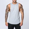 Aangepaste herenhoogte gym tanktop