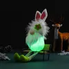 Partydekoration Ostern Tomte Gnome Dekorationen handgemachte schwedische Plüschpuppe mit LED-Licht Ornamenten Tisch Home DecorParty PartyParty