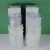 Склад в США 25 унций Сублимационный стеклянный стакан Кружки из матового стекла с крышкой Питьевая соломинка На открытом воздухе Портативная бутылка для воды B6