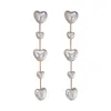 S925 İğne Kadın Mücevherleri Kalp İnci Küpe Güzel Tasarım Tatlı Mizaç Sehaş Arka Küpeler Kutlama Hediyeleri