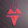 Femmes Sexy Lingerie Bikinis Ensemble Dentelle Lettre Femmes Sous-Vêtements Maillots De Bain Classique Dames Soutien-Gorge Ensemble Beaucoup De Couleurs