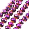 WOJIAER Piccole Perle di Cristallo Perline Sfaccettate Sfaccettate per Creazione di Gioielli Collana Bracciale Fai da Te 95 Pezzi Dimensioni 4x6mm BA303