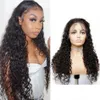 Cambodian Water Wave Lace Front Wigs for Women Natural Color Remy Human Hair Wig Pre Plucked