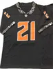 NCAA College Football Oklahoma State 21 Barry Sanders Jerseys 1986-1988 Temporada laranja preto time branco cor universidade respirável toda costura de alta qualidade