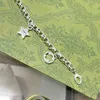 2023 Designer New Fashion jewelry Kmx. Gujia 925 silver love Star female fashion couple letter double Bracelet trend
