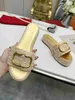 2023 Moda de verano para mujer Zapatillas con suela de paja Casual hogar al aire libre Sandalia Chanclas Zapatos Famosa marca Diseñador Clásico Lujo TopSelling zapatos para mujeres