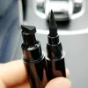 2 In 1 Eyeliner Stamp Liquid Eye Liner Pencil Waterproof Long Lasting Black Eyeliner Pen Professional Eyes Makeup