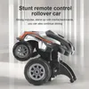 قابلة للبرمجة Rollover Stunt Car Watch Mini RC Control Control Silds S Electric Toy Gift 220608