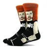 Men's Socks Occupation Wrestling Funny Men Hip Hop Personality Anime Cartoon Fashion Skarpety High Quality Sewing Pattern SocksMen's