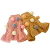 Vêtements pour chiens Petit chat Pull Robe Balls Design Pet Chiot Pull à capuche Hiver Vêtements chauds ApparelDog