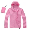 Fashion Casual Women and Mens Waterproof Hoodies Raincoat Jackets Black White Summer Face Outdoor Pink Green Coats SXXXL2028475