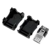 Conector MK5P Micro USB 5 Pin 5P T Porta Masculino Plug Conectores de Soquete Capa de Plástico para DIY Solda