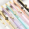 Fashion spiral metal ballpoint pen four-leaf clover creative gifts pen LK0068