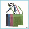 Borse portaoggetti Organizzazione domestica Housekee Garden Ll Mesh Bag Tote Beach Shell Net Girls Dhz50