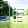 16ft rund trampolin med barnbäddsäkerhetshölje Netstege Spring Cover Padding