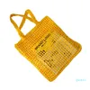 Designer Embroidered Female Bag Hollow Straw Tote Luxury Brand Summer Beach Woven Bag Handbags Luxurious