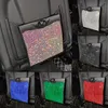 Car Organizer Bling Auto Hanging PU Leather Rhinestone Seat Back Storage Container Glitter Stowing Tidying AccessoriesCar
