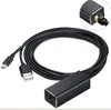 Adattatore audio da Micro USB a Ethernet RJ45 con cavo di alimentazione USB per Fire TV Stick Home Mini