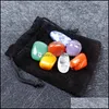 Loose Gemstones Jewelry Irregar Natural Crystal Stone Yoga Energy For Handmade Pendant Necklaces Home Office Party Club De Dhxua