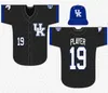 Gchen37 Custom 2020 College Kentucky Wildcats Baseball Jersey Oraj Anu T.J.コレット・ブラクストン・コットンガメ・エリオット・カーティス・アレックス・デジェン・マット・ゴルダ・ハーパー