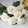 10 hoofden grote kunstmatige rozenbloemboeket Flores Artificiales Wedding Home Fall Decorations Fake Flowers Fleur Artificielle 220524