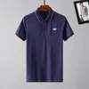 2022DESIGNER MENS BASIC BUSINESPOS POLOS TシャツファッションフランスブランドメンズTシャツ刺繍腕バンドレターバッジポロシャツショーツ