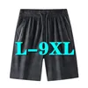 Running Shorts L-9XL Sport Men Summer Plus Size Fast-drying Beach Trousers Casual Sports Short Pants Clothing Elastic WaistRunning