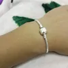 Charmarmband Förhindra allergi tibetansk silverarmband för kvinnor mode 925 Bangle smycken DIY BASIC CHAIN ​​AccessoriesCharm