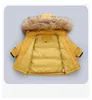 Kinderen Donsjack Set Baby Middellange En Lange Donsjack Pak Winter Jongens En Meisjes Baby Verdikte Parka Voor 1-4 Jaar Kinderen J220718