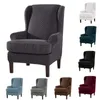 Housses de chaise élastiques à siège unique, couverture arrière de canapé, protection de meubles de Style américain, couleur unie, décoration de maison