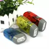 Sublimatie Geschenk Handdruk Generator 3 LED Torch Crank Power Winding Hand Camping Lamp zaklamp