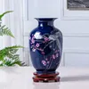 Vases Jingdezhen Handicraft Ceramics Chinese Style Porcelain Color Glaze Vase Decoration Living Room Cabinet Home Flower Decor VaseVases