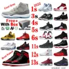 Cool grey 11 Patent Bred 1s Basketball Shoes 2022 Playoffs Dark Marina Blue 1 Court Purple 13s Black Cats 4s Fire Red Oreo Space Jam With