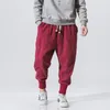 Kinesisk stil harembyxor män streetwear casual joggers mens byxor bomullslinne svettbyxor fotledslängd män byxor m-5xl 220726