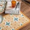 Retro Light Luxury Leather Table Mat Home Kitchen Decoration Romantic Western Food Heat Isolation Mat Home Bowl Cup 220627