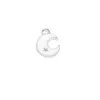 20pcs Cute Small Mix Color DIY Craft Charms For Kids Muslim Islamic Enamel Moon Crescent Shape Pendant Charm For Bracelet /Necklace Making Jewelry