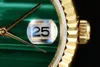 Montres de créateurs Datejust Montre pour hommes de luxe 36mm Semaines Mouvement mécanique automatique Vert lumineux étanche VS