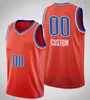 Tryckt Oklahoma Custom DIY Design Basketballtröja Anpassning Team Uniforms Skriv ut Personliga Any Name Number Mens Women Kids Youth Boys Red Jersey