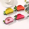 Acetat Wassermelon Erdbeer Haare Clip Cartoon Süßes Obstform Haarkrallen Gemüse Crab Ponytail Clips Frauen Mädchen Haare Accesso4691476