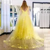 Newest 3D Flower Prom Dresses With Cape Spaghetti Straps Sweet 15 Girls Princess Dress Vestidos De Quinceanera Gown 2022 326 326