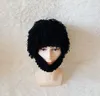 Dreadlocks Hat Synthetic Hair Extensions Funny Beard Hat Adult Men and Women Handmade Hats Wig