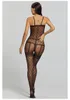 Skarpetki Hosiery Sexy Fullbody for Women Stinging Black Sling koronkowe ubranie siamowe syjamskie przezroczyste fishnet uda wysokie pończochy siatkowe sexsock