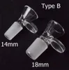 Hookahs Smoking Glass Bowl Tobacco And Herb Dry Bowls Slide For Bong Pipes 14mm 18mm Male Bowl With Handle