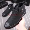 Nuova versione coreana a doppia cerniera della tendenza degli stivali corti piatti rotondi a testa casual maschile zapatos hombre b8