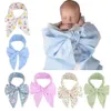 Pasgeboren Swaddle Swaddling Wrap Infant Shoot Photography Props Baby Big Butterfly Belt Toddle Shooting Dovetail Bow Wrap Doek Inpak