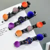 Pompon Ball Cloth Braid Hairpins Hair Clip Pin per le donne Ragazze Double Layer Hairstyle Tool Hairgrips Accessori per capelli Copricapo