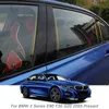 6PCSカーウィンドウセンターピラーステッカーPVC Protectiveanti-ScratchフィルムFOR BMW 3シリーズE90 F30 G20 2005-PRSENT AUTOアクセサリー